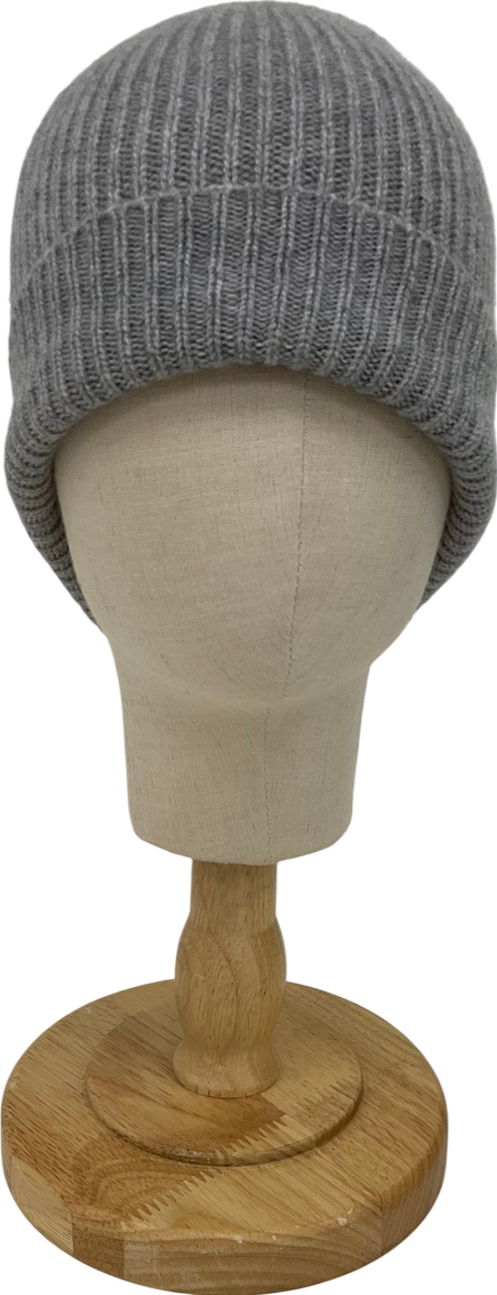 lona scott Grey Beanie Hat 100% Pure Cashmere One Size