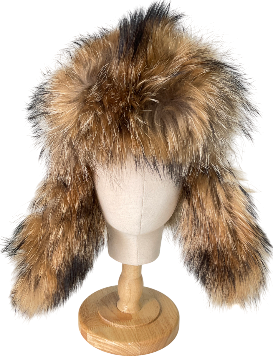 White Faux Fur Bucket Hat One Size