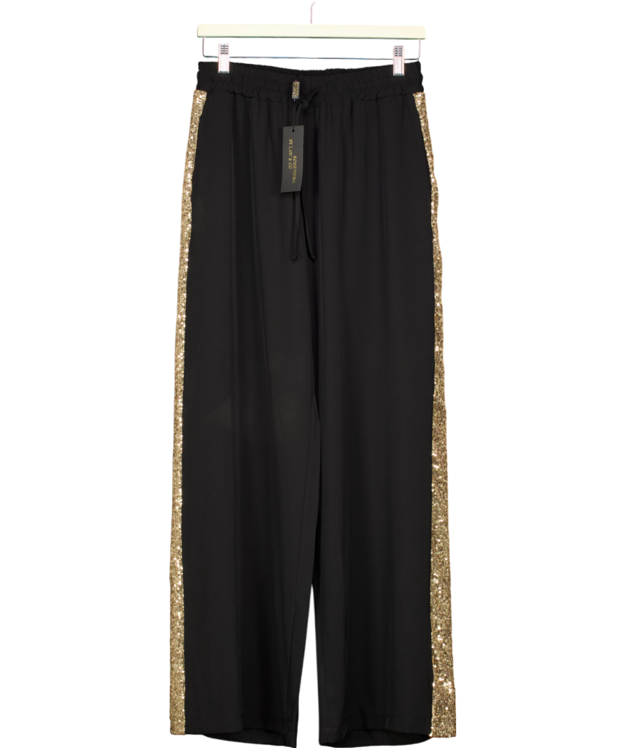 LAW & CO Tempest Pant - Black With Gold Sequin Uk14-16 UK L