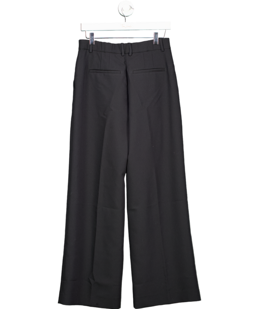 Abercrombie & Fitch Black A&f Sloane Tailored Wide Leg Pant UK 4