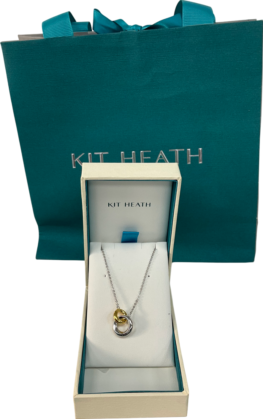 Kit Heath Sterling Silver & Gold plated Bevel Cirque Link Necklace