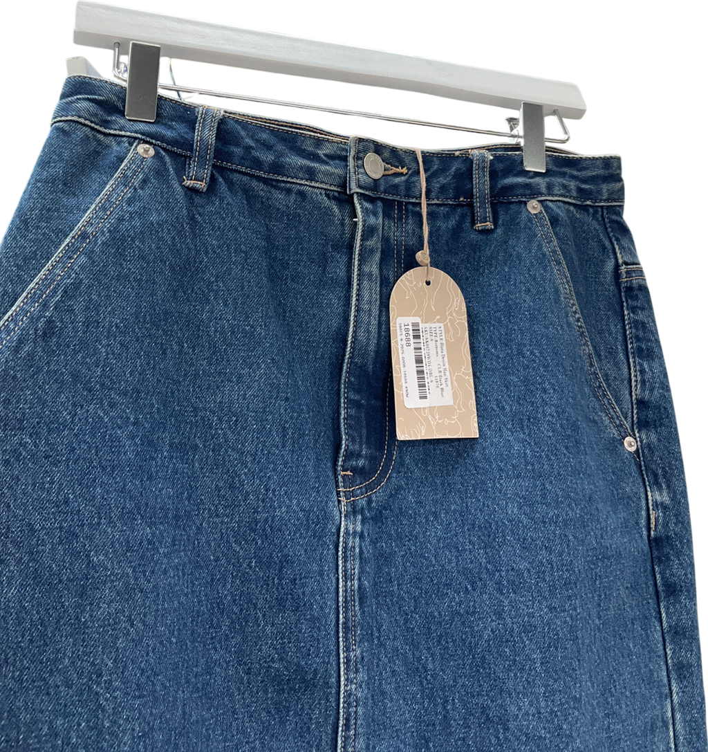 Meshki Blue Illona Denim Maxi Skirt UK S