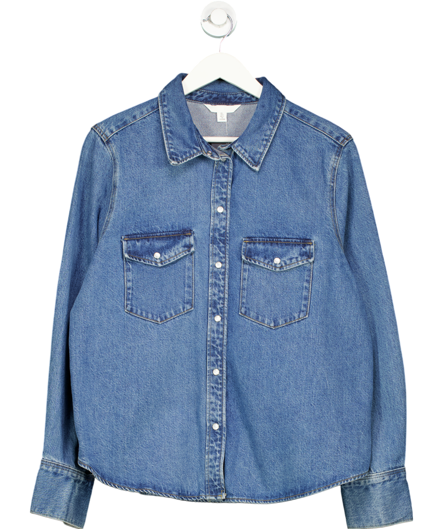 H&M Blue Denim Shirt UK L
