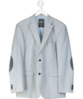 Roy Robson Blue Virgin Wool Stripe Blazer UK 44" CHEST