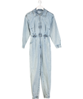 Michelle Keegan Blue Light Denim Jumpsuit UK 8
