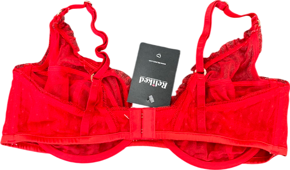 Lounge Underwear Red Tempt Balcony Bra UK 36F