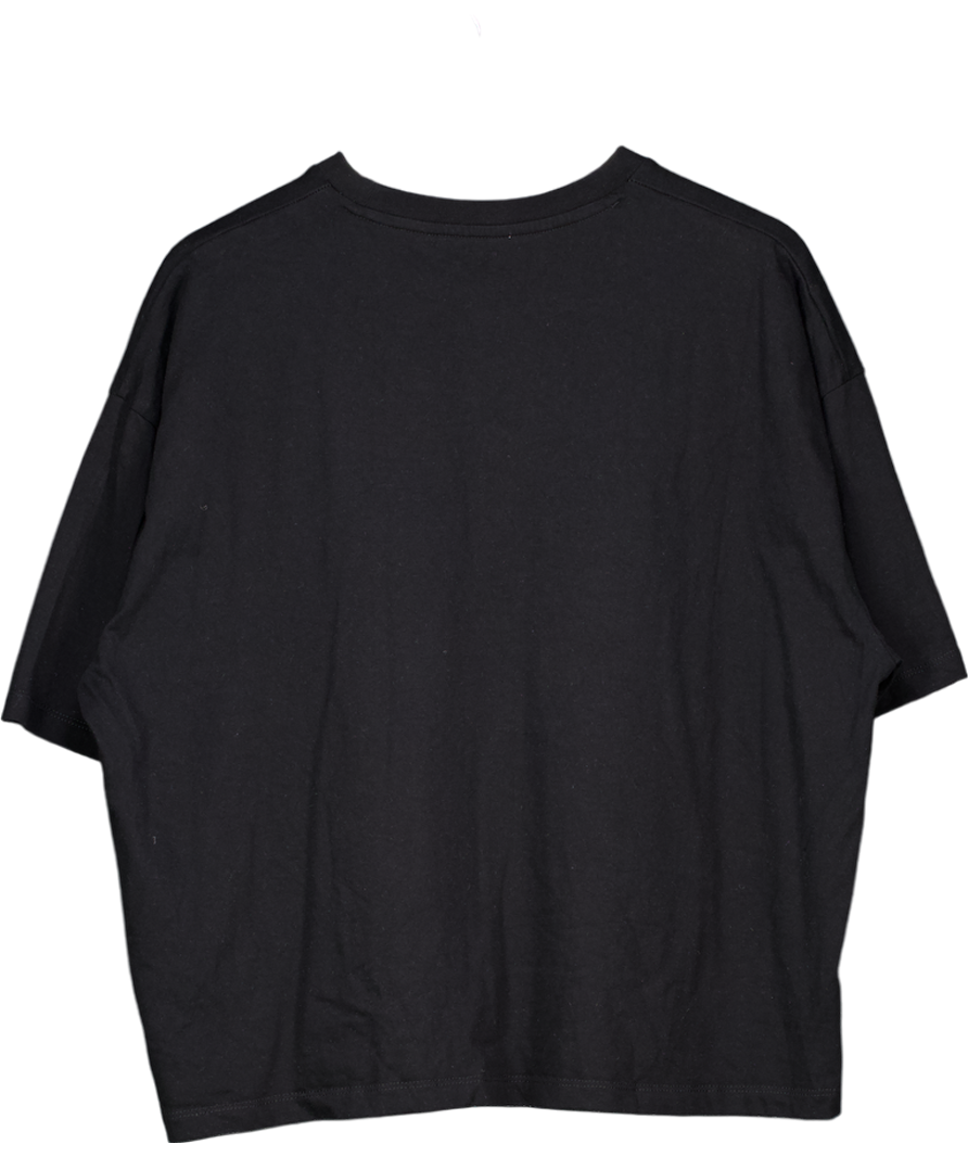 ASOS Boxy Oversized T-shirt With Golf Front Print In Black UK XL