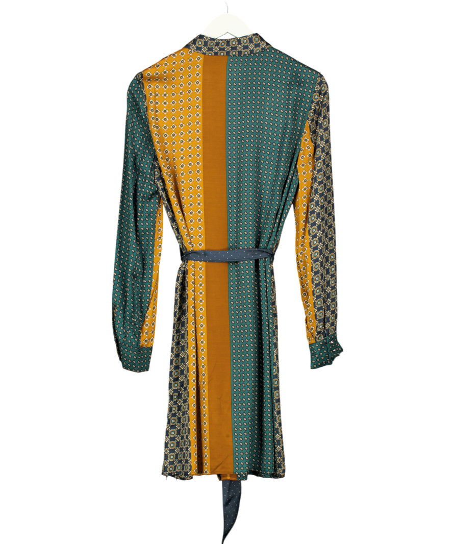 Claudie Pierlot Green Printed Shirt Dress UK 14