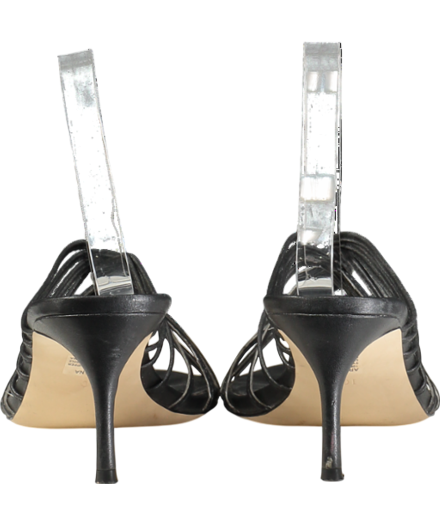 cupcakes and cashmere Black Arriana Strappy Heeled Mules UK 8 EU 41 👠