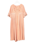 Bonpoint Pink Velvet Silk Embellished Dress 4 Years