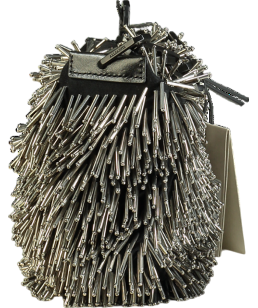 All Saints Metallic Madea Chain Strap Beaded Bag One Size