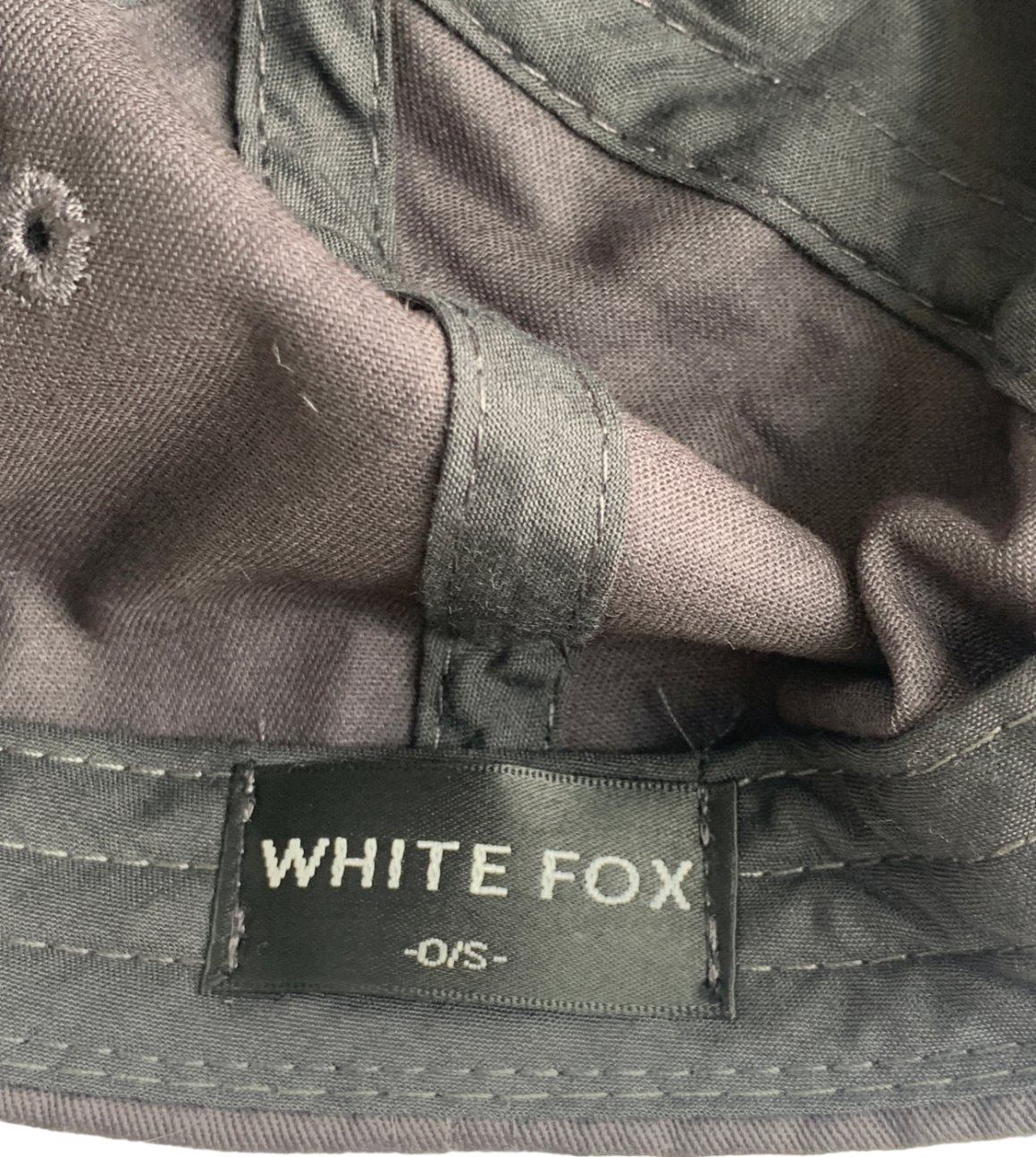 White Fox Black Actions Talk Cap One Size