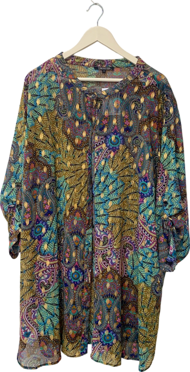 Twister Multicolour Paisley Tunic Dress UK XXL
