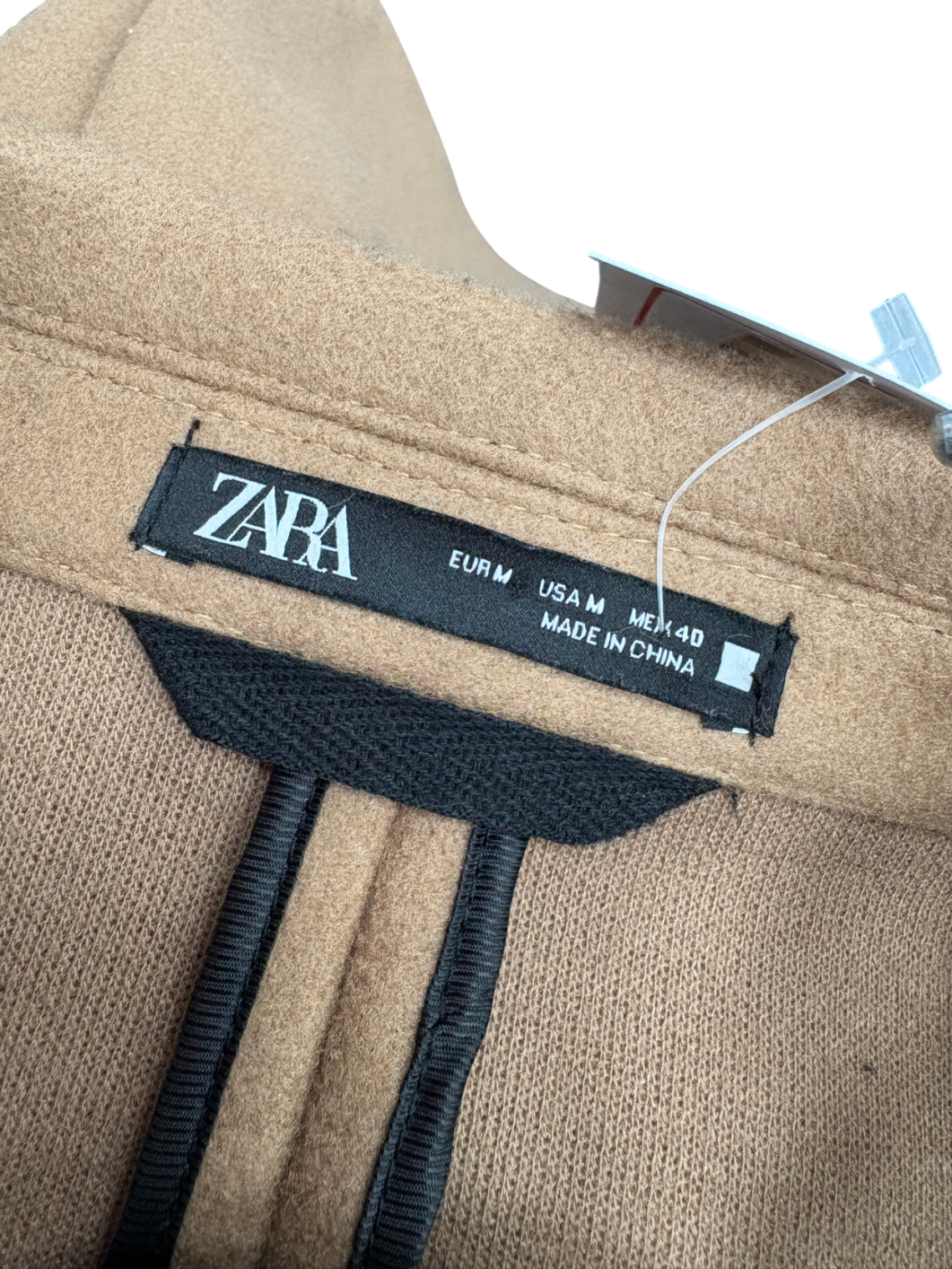 ZARA Beige Relaxed Fit 4 Way Coat UK M