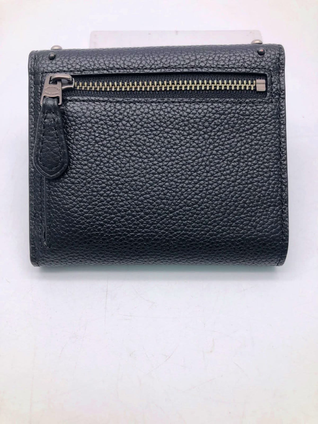 Coach Black Prairie Rivets Small Wallet