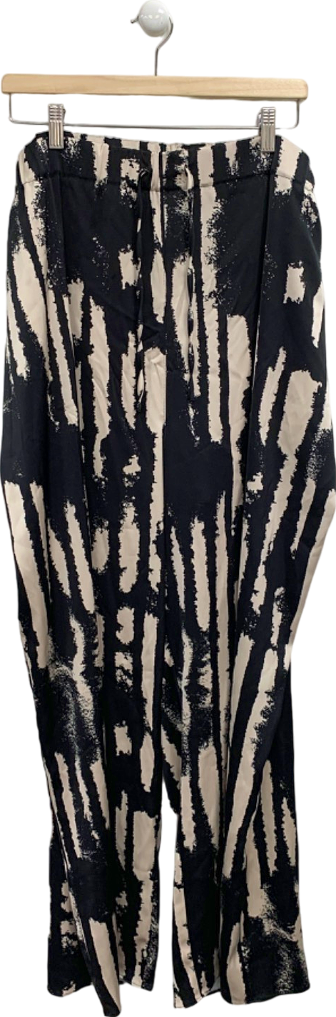 Topshop Black/White Zebra Print Trousers UK 26