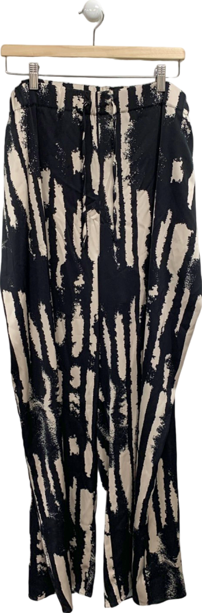 Topshop Black/White Zebra Print Trousers UK 26