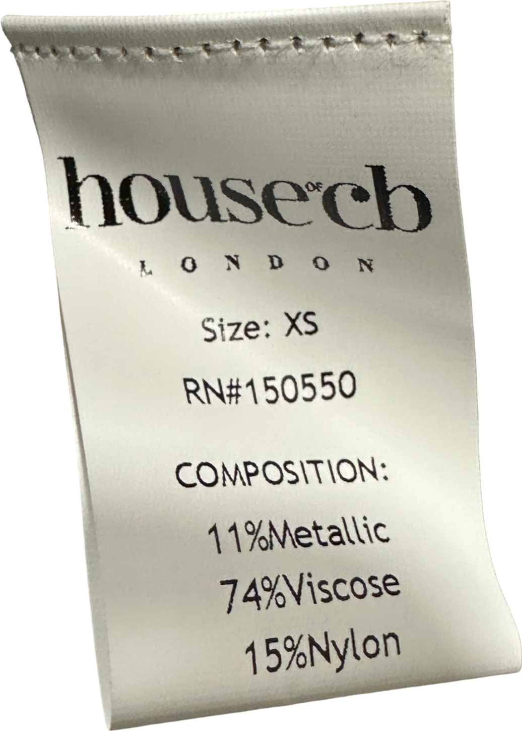 House of CB Silver Metallic Long Sleeve Maxi Dress XS