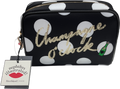 River Island Black Polka Dot Champagne O Clock Makeup Bag