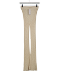 MANGO Cream Flared Ribbed Knitted Trousers UK XS