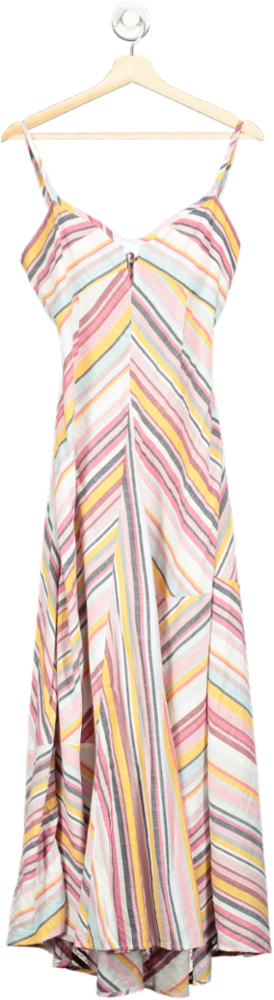 Anthropologie Multicoloured Striped Maxi Dress Small