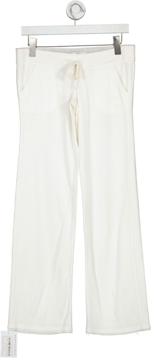 Abercrombie & Fitch White Straight Pull On Jogger UK XS