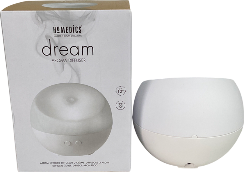 Homedics White Ellia Colour Changing Dream Aroma Diffuser One Size