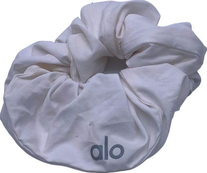 Alo White Scrunchie One Size