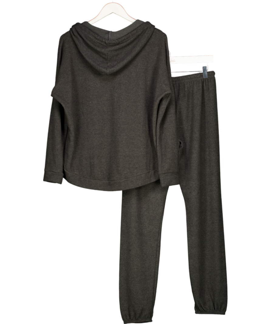 Nati Grey Charcoal Cozy Hoodie And Jogger Set UK M
