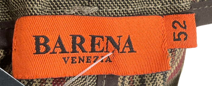 barena  venezia Beige Checked Trousers UK L