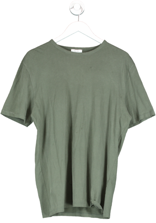 REISS Green 100% Cotton Crew Neck T Shirt UK M/L