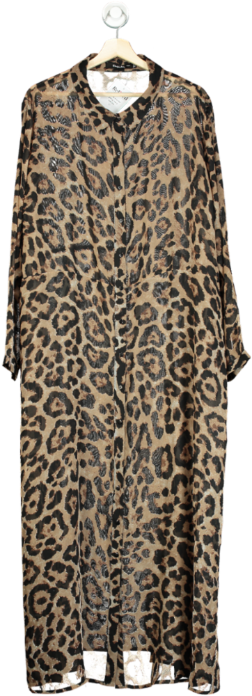 Simply Be Leopard Print Maxi Dress UK 26
