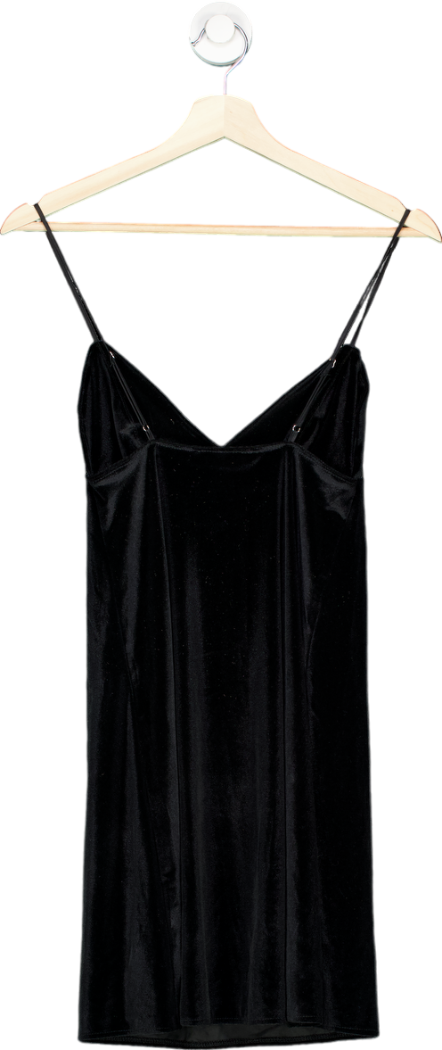 Victoria's Secret Black Velvet Slip Dress XS