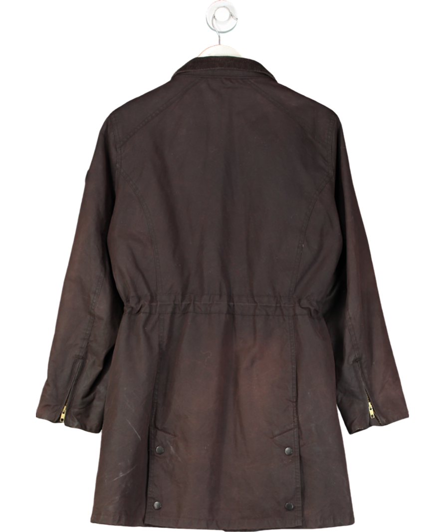 Barbour Brown International Parka Coat UK 14