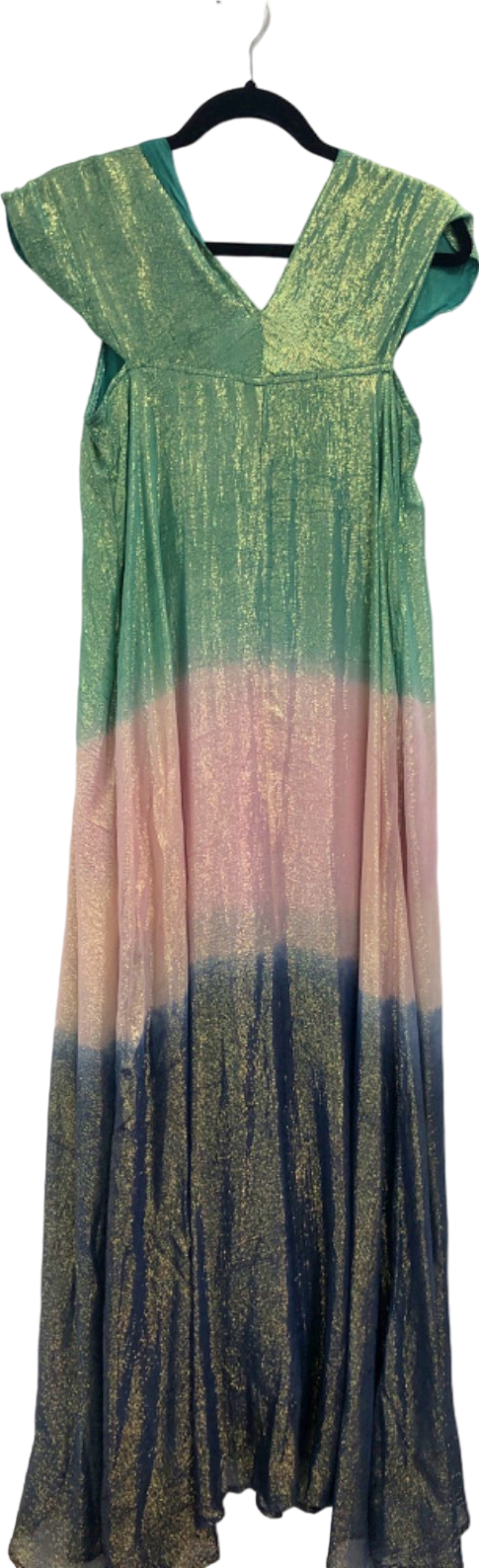 LAW & CO Green Multi-Colour Maxi Dress UK 12/14