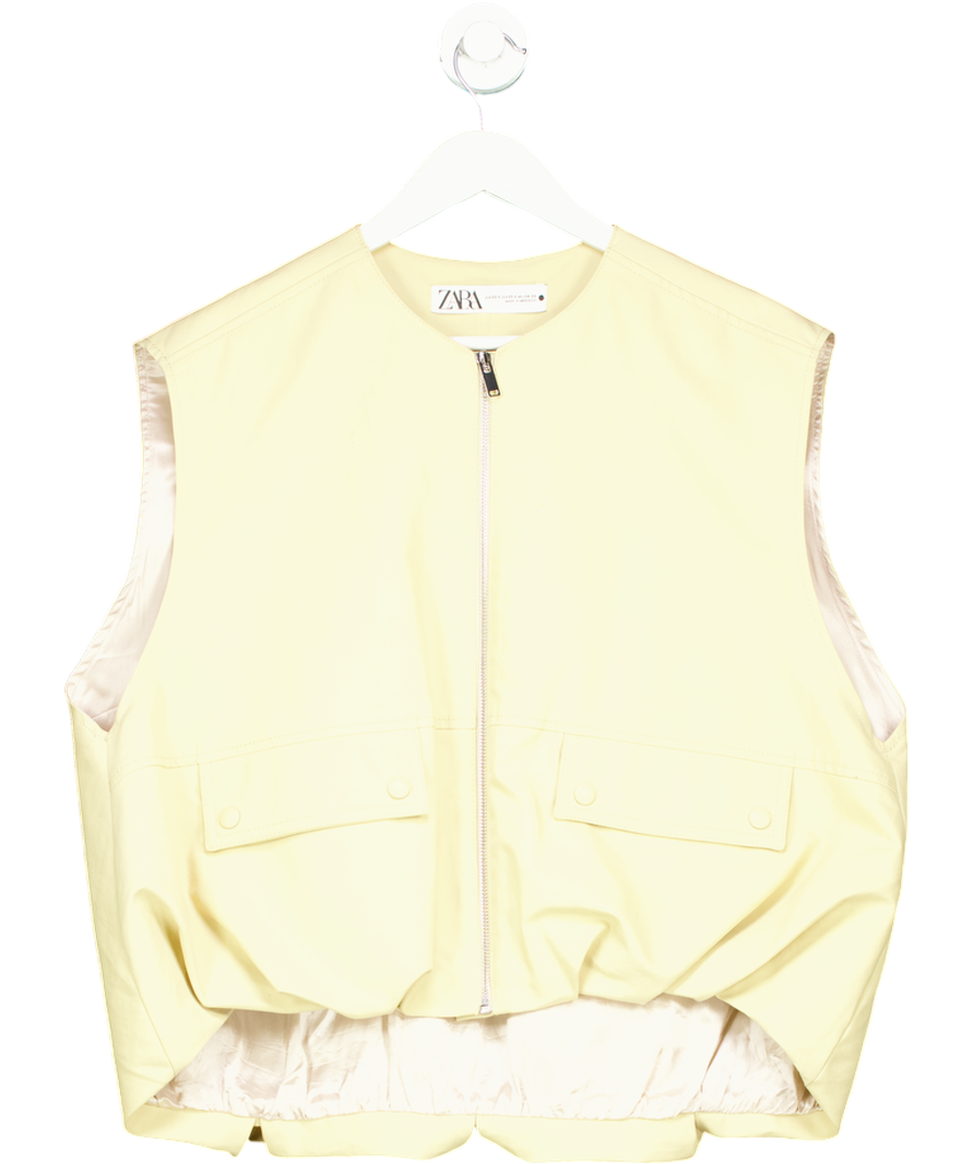 ZARA Beige Oversize Voluminous Gilet UK XS/S