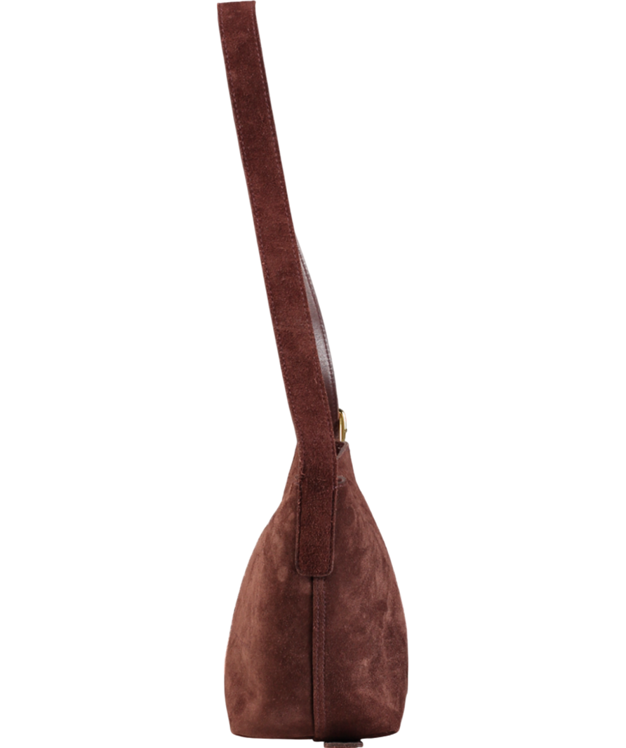 Madewell Brown The Essential Bucket Tote In Suede One Size