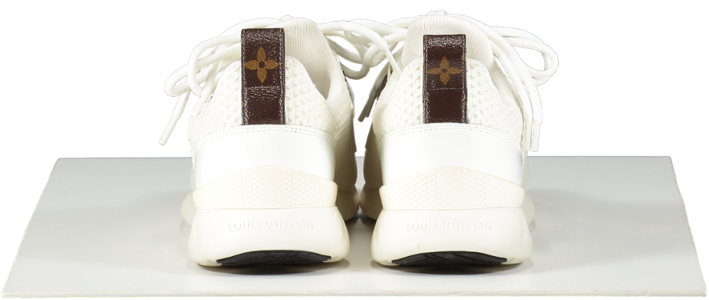 Louis Vuitton White / Monogram Aftergame Lace Up Trainers UK 3 EU 36