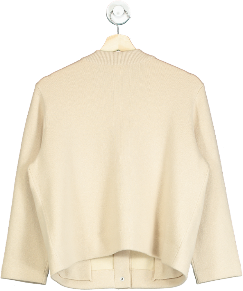 Vince Beige New Season Wool & Cashmere Blend Cardigan UK L