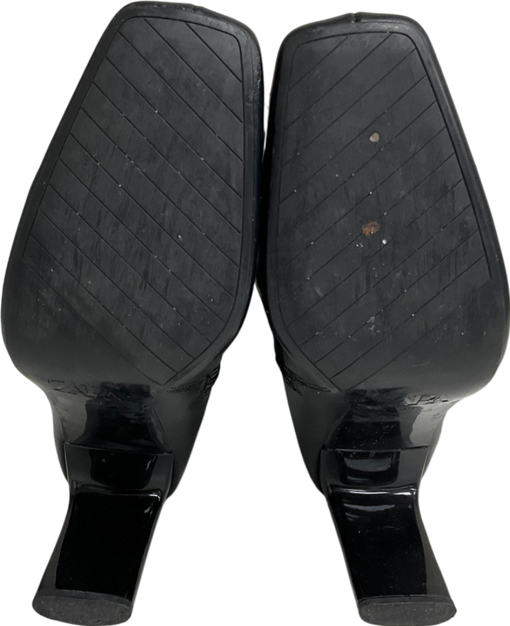 ZARA Black Knee High Boots UK 7 EU 40 👠