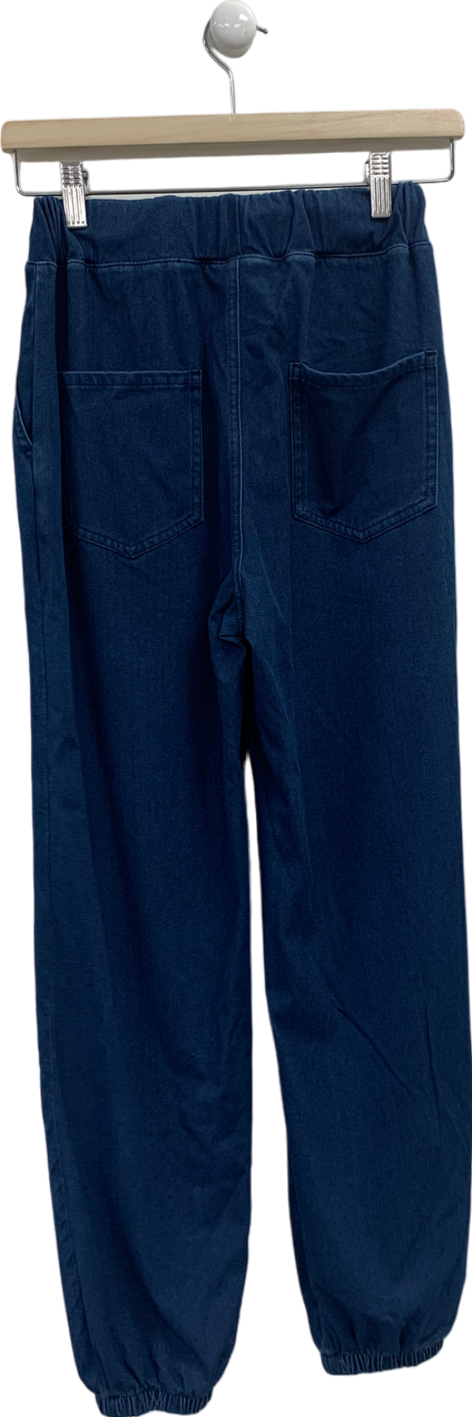 halara Blue High Waisted Pocketed Pants UK XS