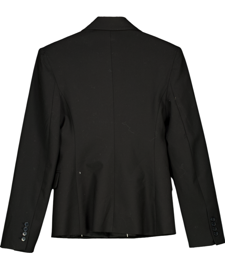 MANGO Black Wool Blend Blazer UK S