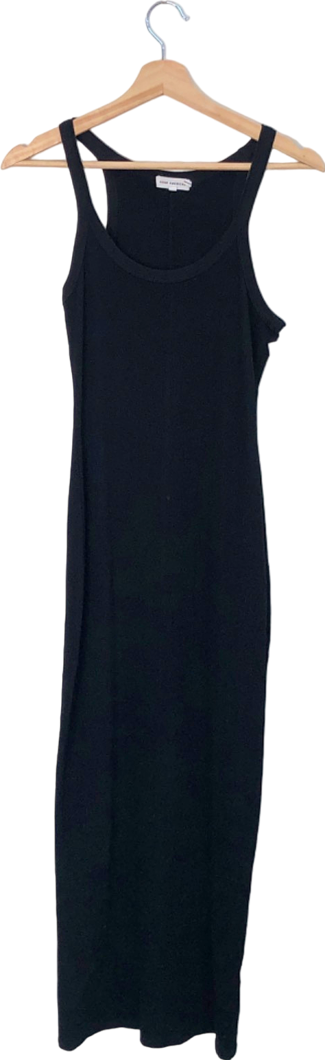 Good American Black Midi Dress Size 3
