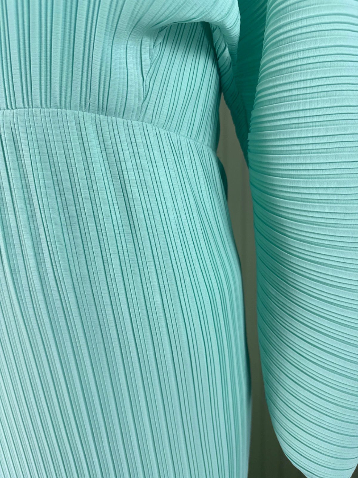 Solace London Aqua Pleated Dress UK 6