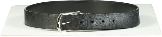 Louis Vuitton Black Damier Leather Belt Size 85/34