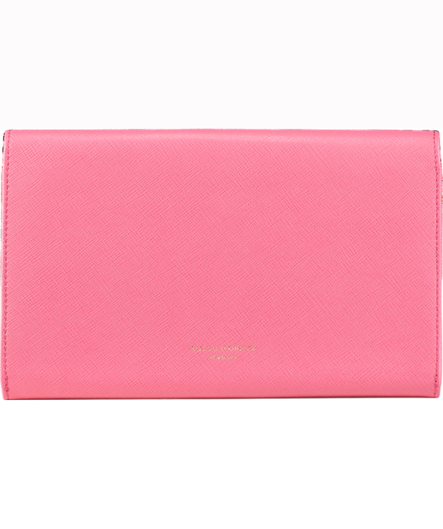 Aspinal Of London Pink Classic Travel Wallet Personalised "GT"
