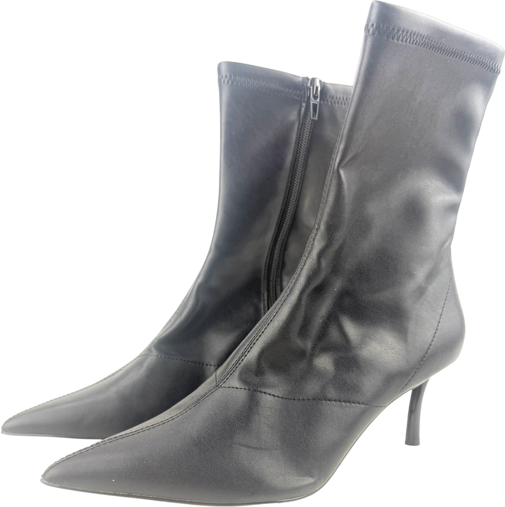 Topshop Black Pippa Point Toe Ankle Boot UK 5 EU 38 👠