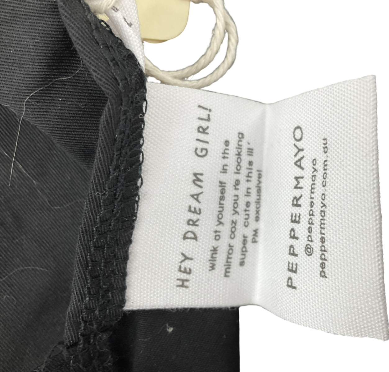 pepper mayo Black Naomi Backless Top UK 10