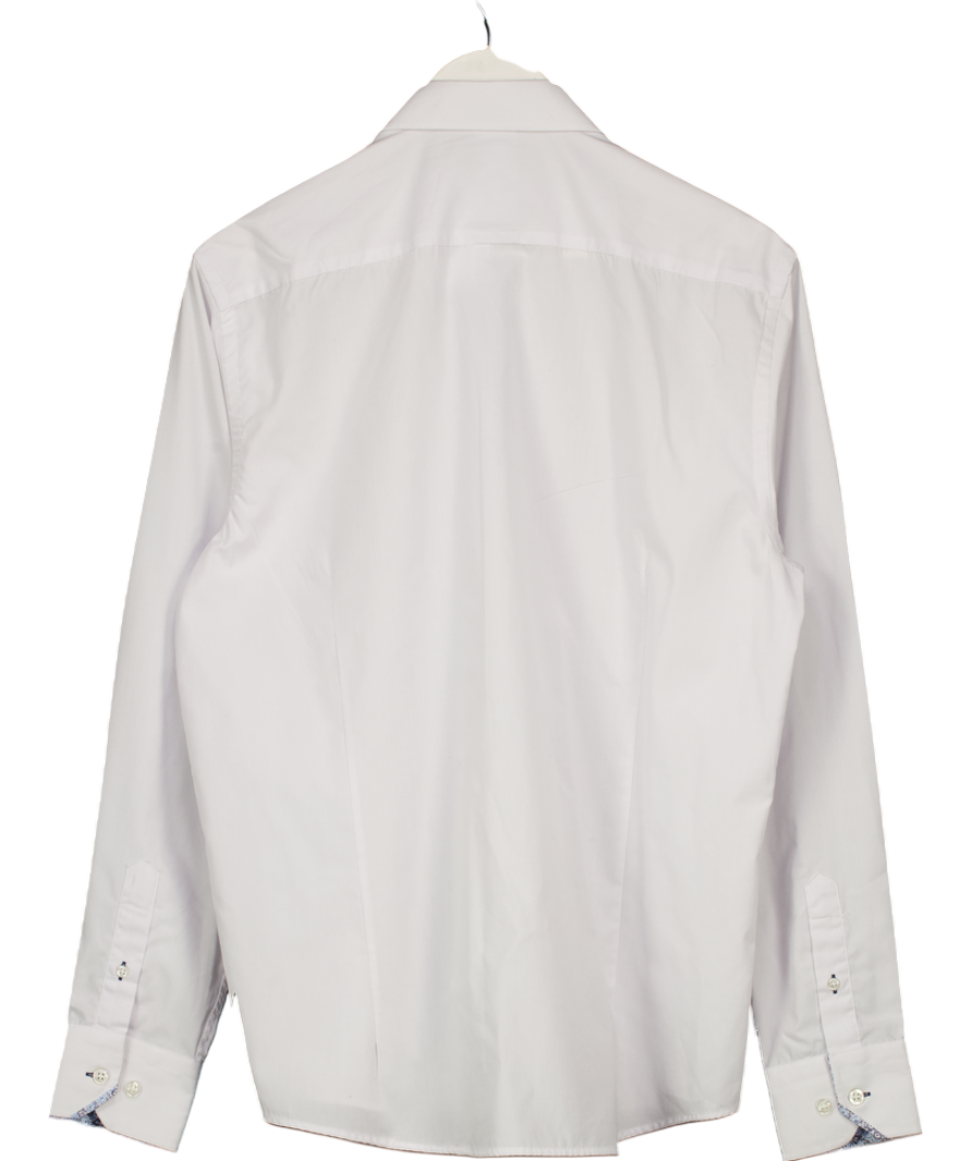 Marc Darcy White Penny Collar Shirt UK L