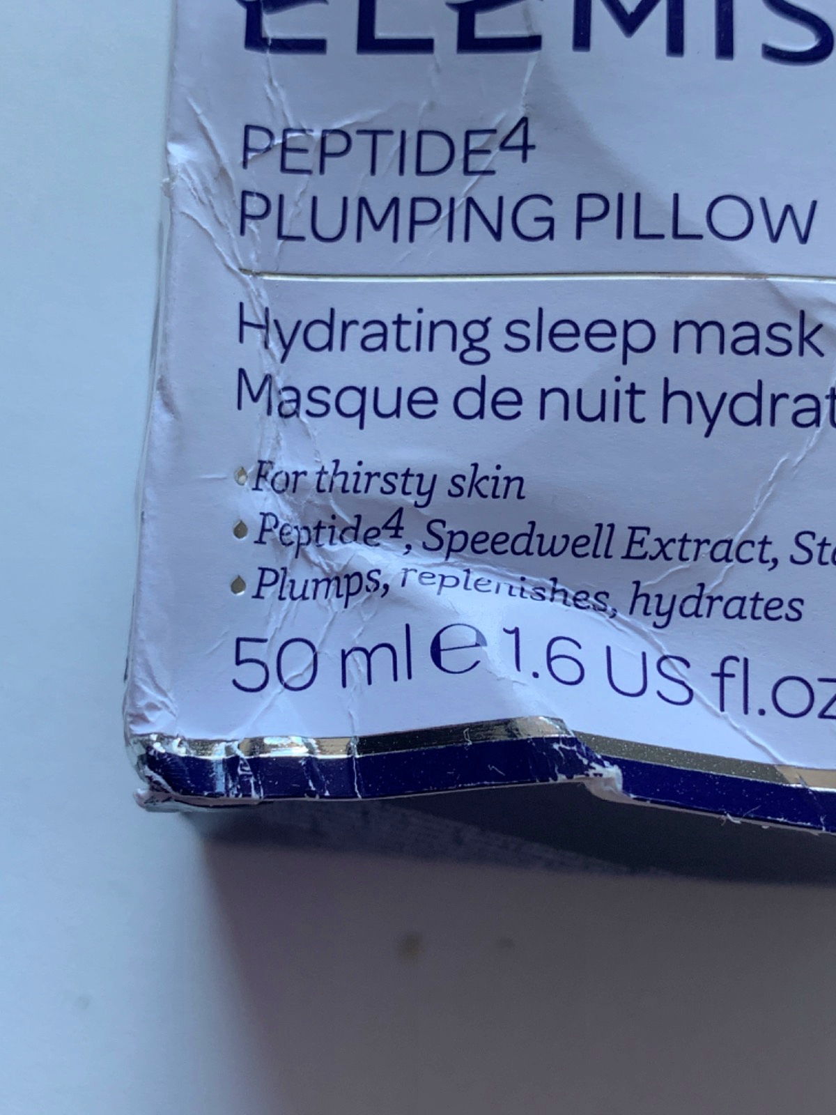 Elemis Peptide4 Plumping Pillow Facial Hydrating Sleep Mask 50 ml